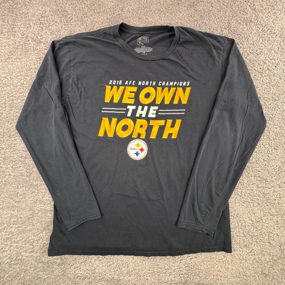 NFL Pro Line‎ Pittsburgh Steelers 2016 AFC North Champions Long Sleeve Shirt XL